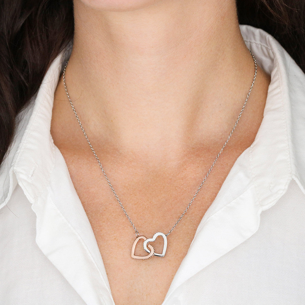 Daughter Valentine's Day Heart Necklace - From Mom